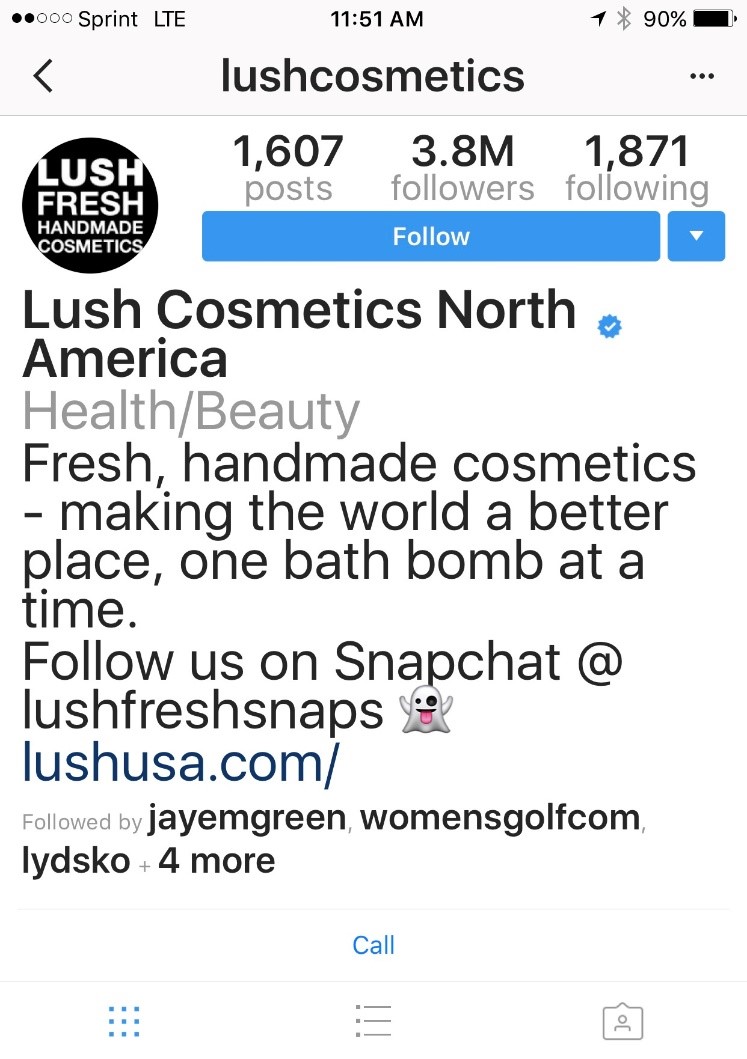 Lush Cosmetics | Instagram Marketing Tips | Harp Interactive